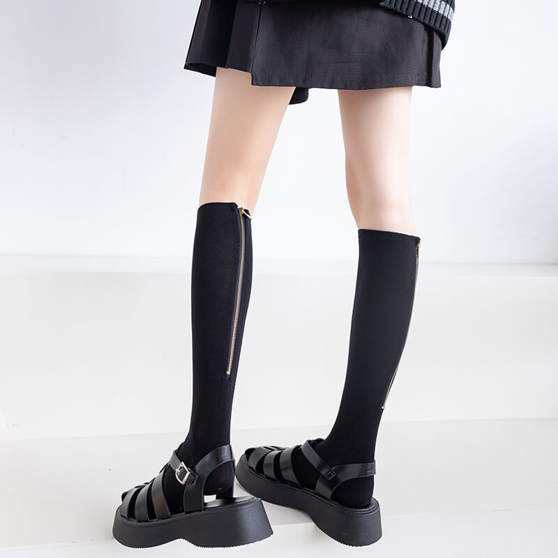 Zipper metal stockings