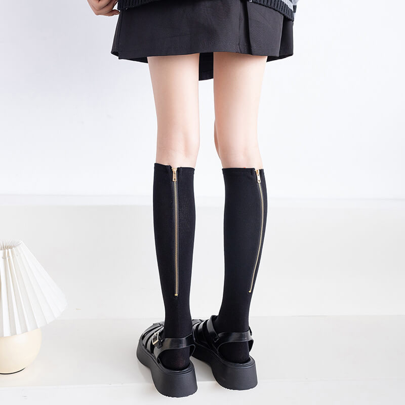 Zipper metal stockings