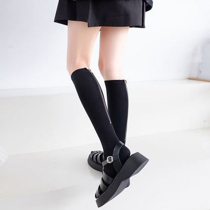 Zipper metal stockings