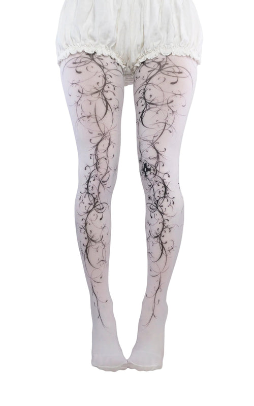 Willow White Tights